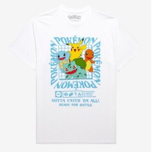 Pokemon Kanto Starter Grid T-Shirt (XL - Brand New w/out Tag)